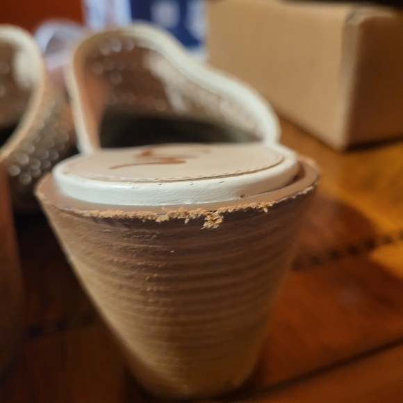 Sam Edelman Lillianna Ivory Woven Leather Pointed Slip On Block Heel Mules Sz 10 - Picture 9 of 13